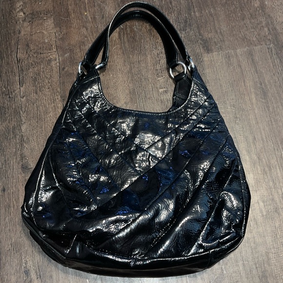 Coach Maggie Madison Black Diagonal Pleated Hobo - Picture 6 of 6